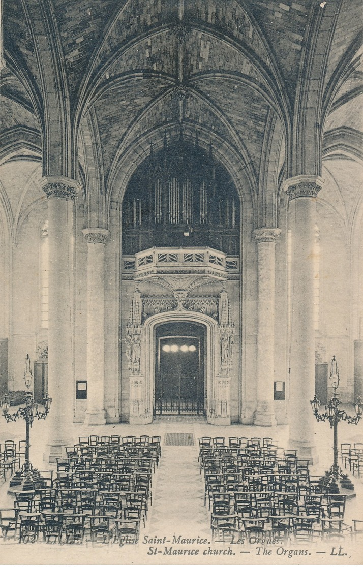 Lille LL 102 Eglise Saint Maurice Les Orgues état Neuf - Lille