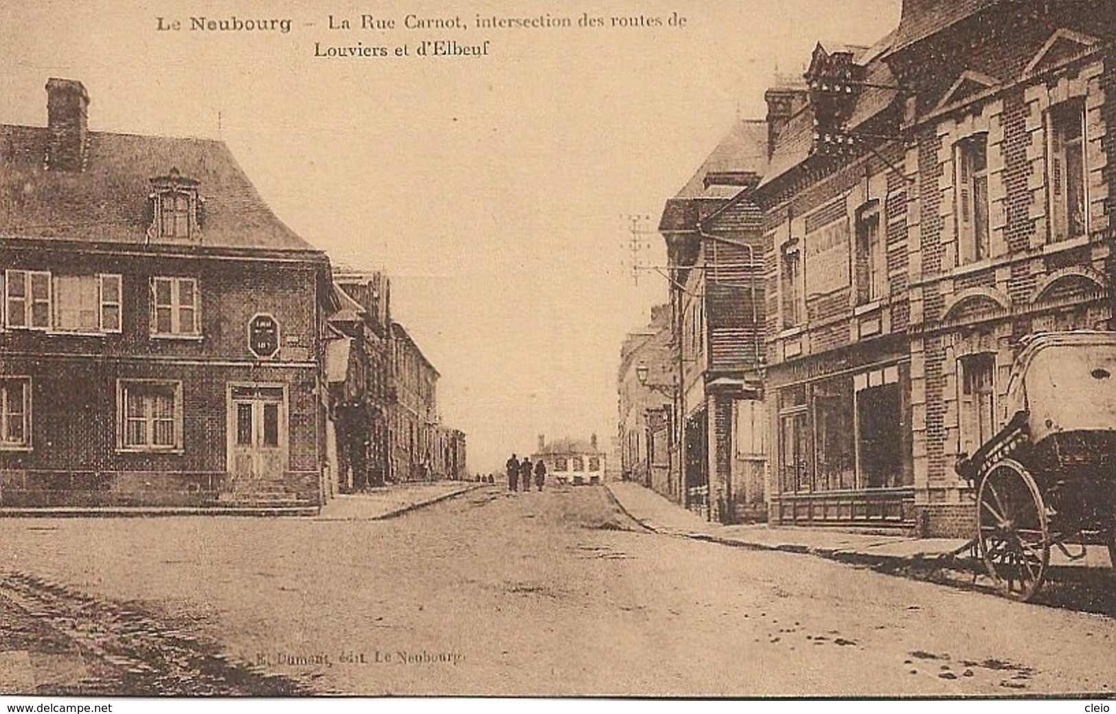 Carte Postal LE NEUBOURG  Rue Carnot, Intersection Des Routes De Louviers Et D'Elbeuf - Le Neubourg