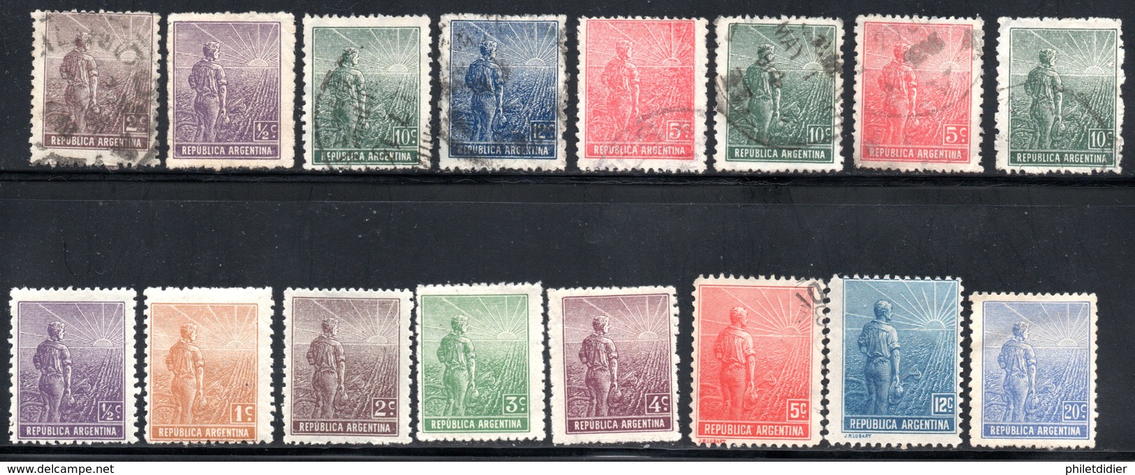 LOT SERIE COURANTE 1911 NEUF* ET OBLITERES - Neufs