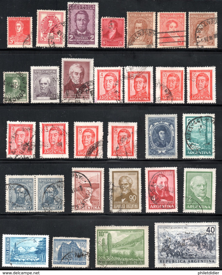 LOT DE TIMBRES OBLITERES - Collections, Lots & Series