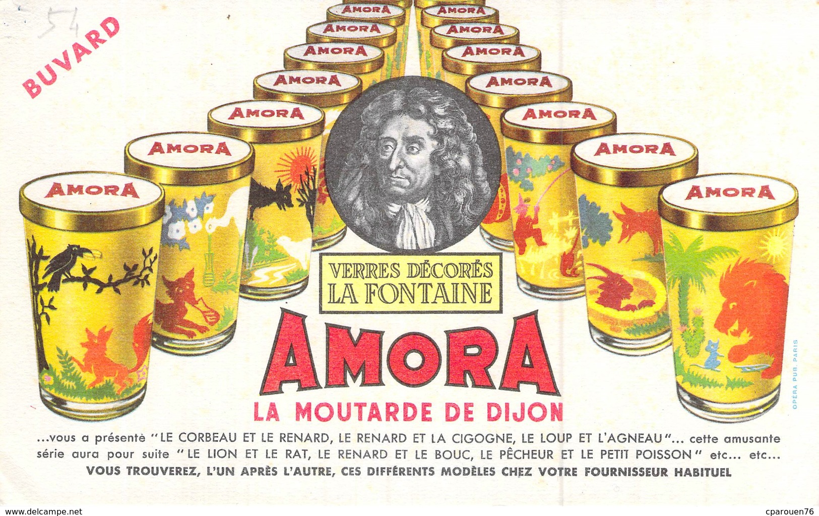 Buvard Moutarde De Dijon Amora - Mostard