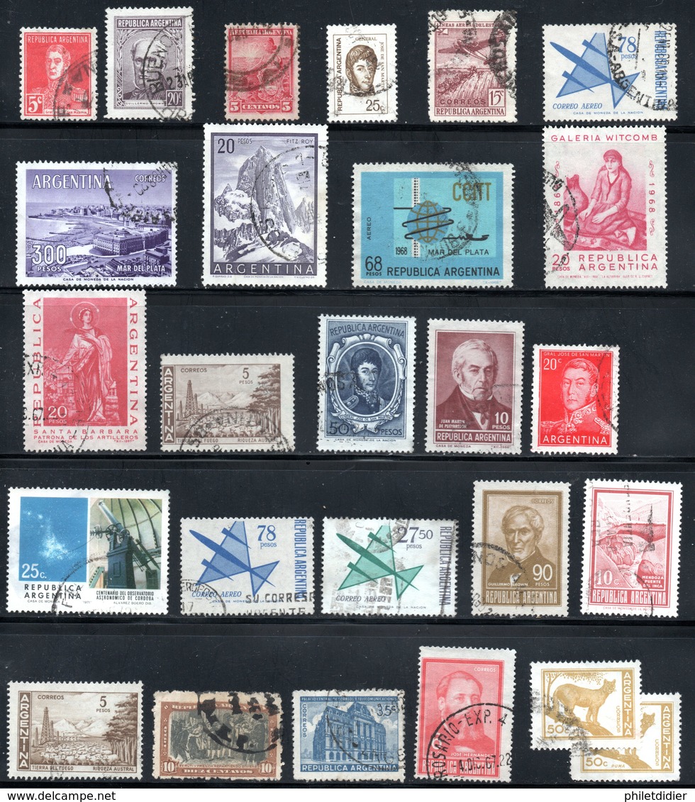 LOT DE TIMBRES OBLITERES - Verzamelingen & Reeksen