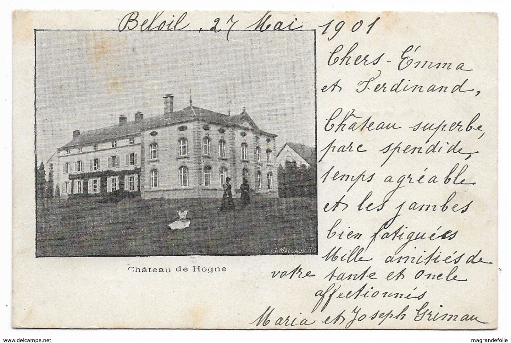 CPA PK  CHATEAU DE HOGNE - Autres & Non Classés