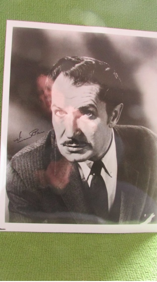 Original Vincent Price Autograph 8x10 Photo - Autres & Non Classés