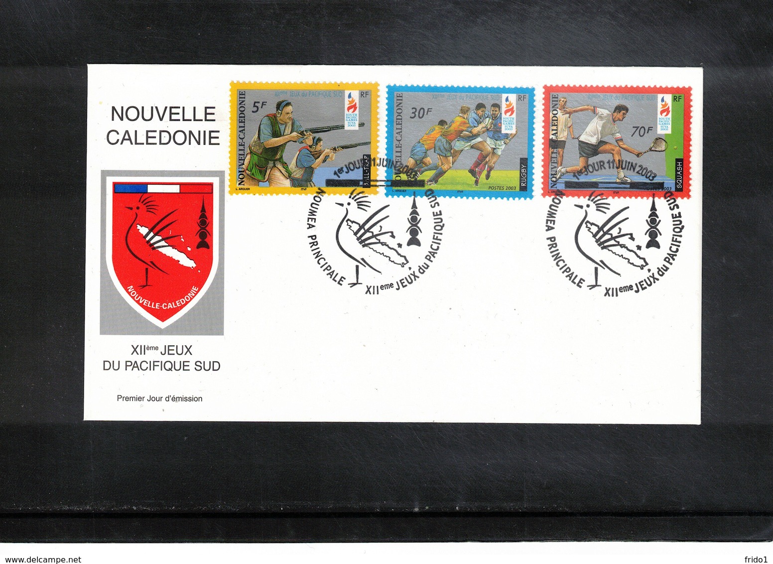 New Caledonia 2003 South Pacific Games FDC - Lettres & Documents