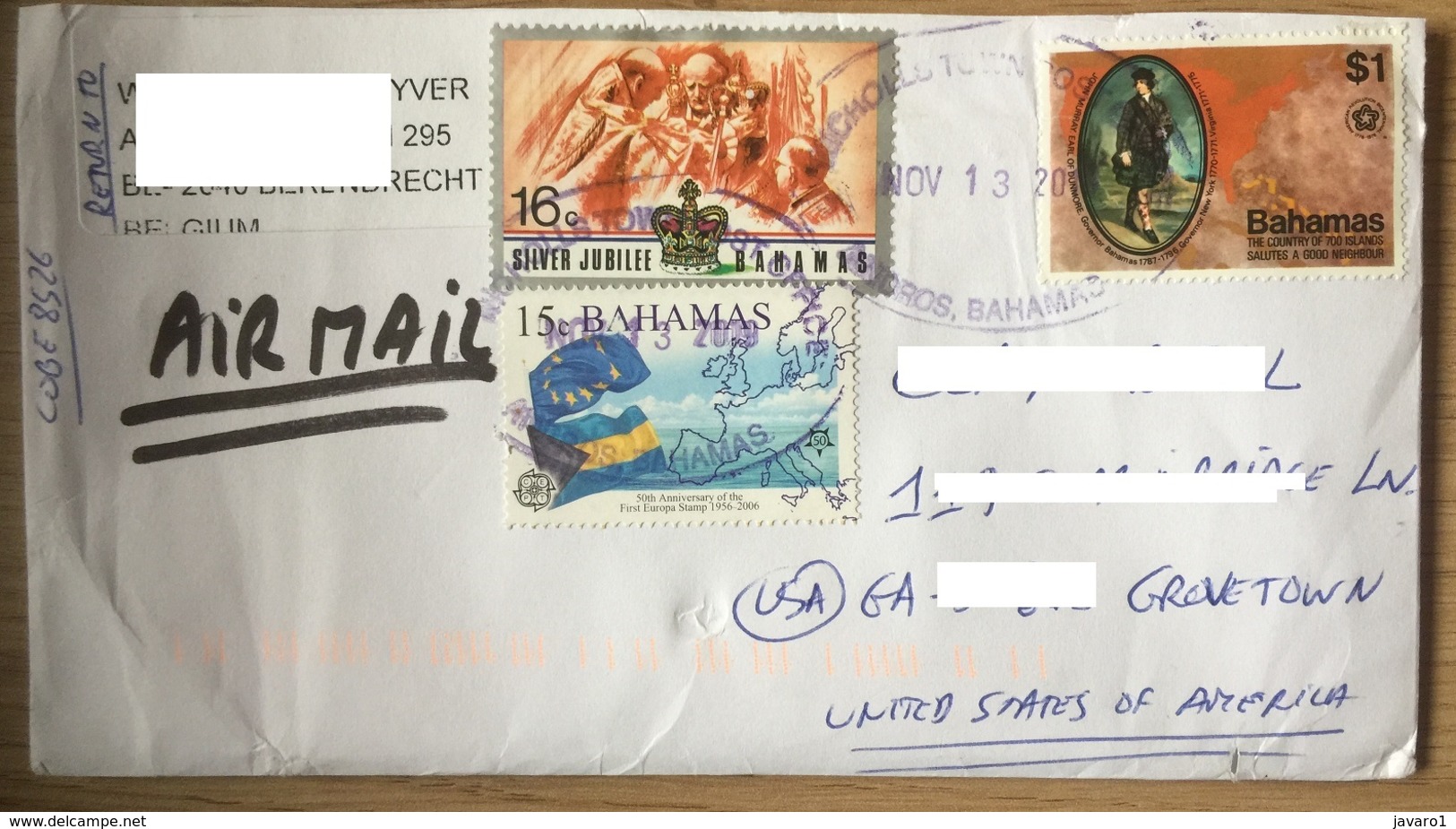 BAHAMAS :  Letter From NIcholstown(Andros Island) To USA - Bahamas (1973-...)