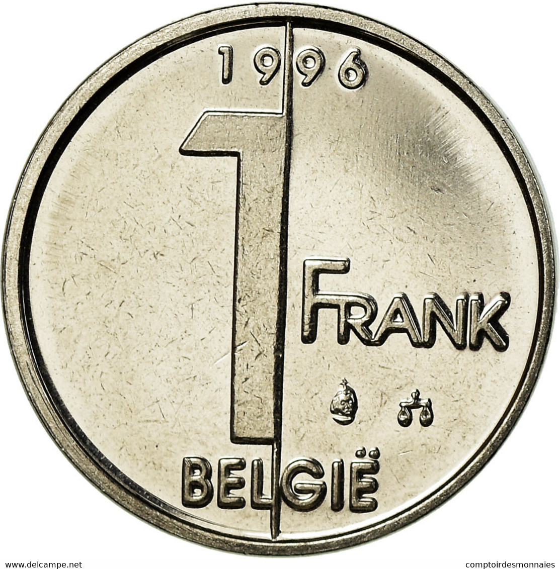 Monnaie, Belgique, Albert II, Franc, 1996, Bruxelles, SPL, Nickel Plated Iron - 1 Frank