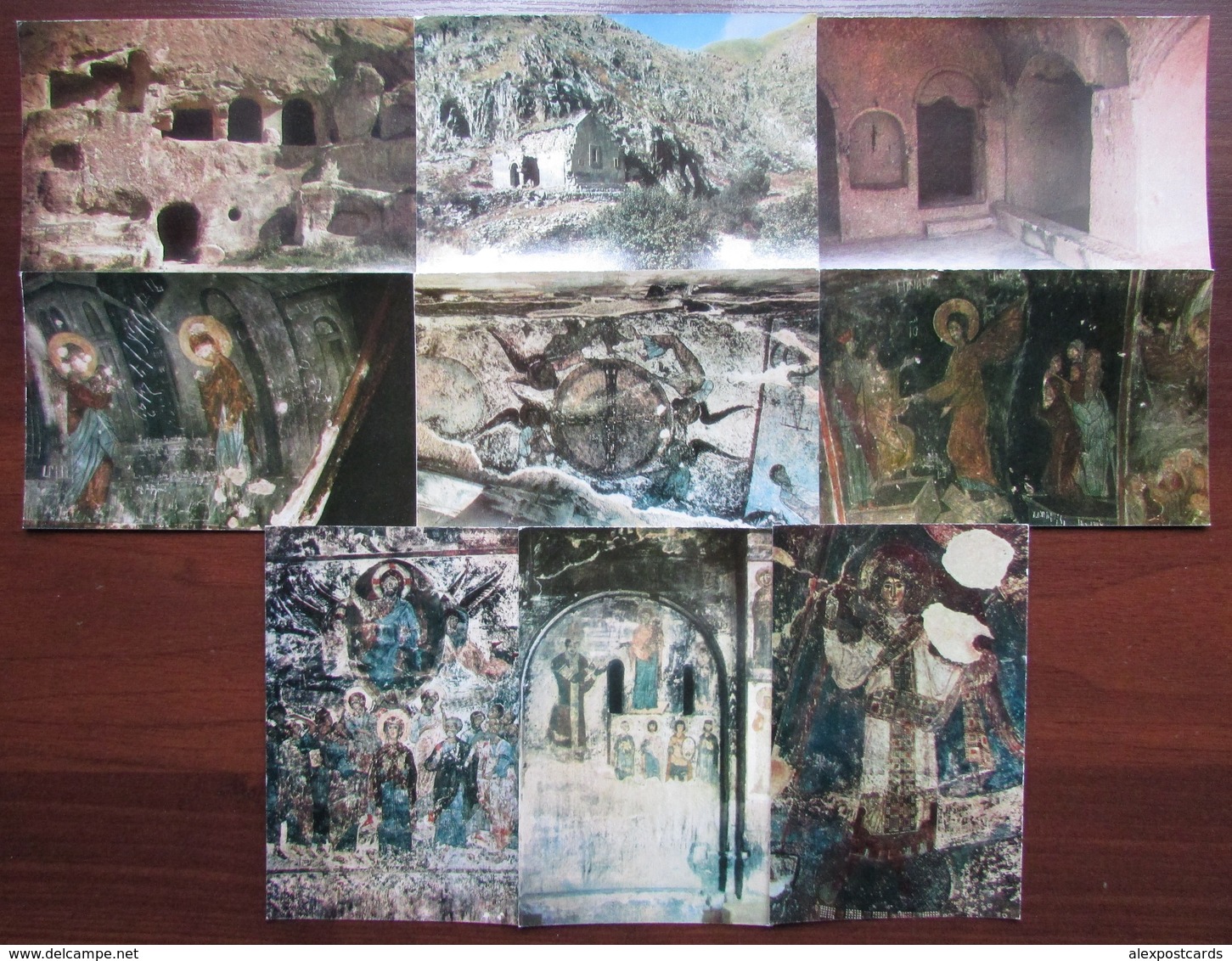 GEORGIA. VARDZIA, MONASTERY OF THE CAVES. Set Of 24 Postcards In Folder. USSR, 1972 - Géorgie