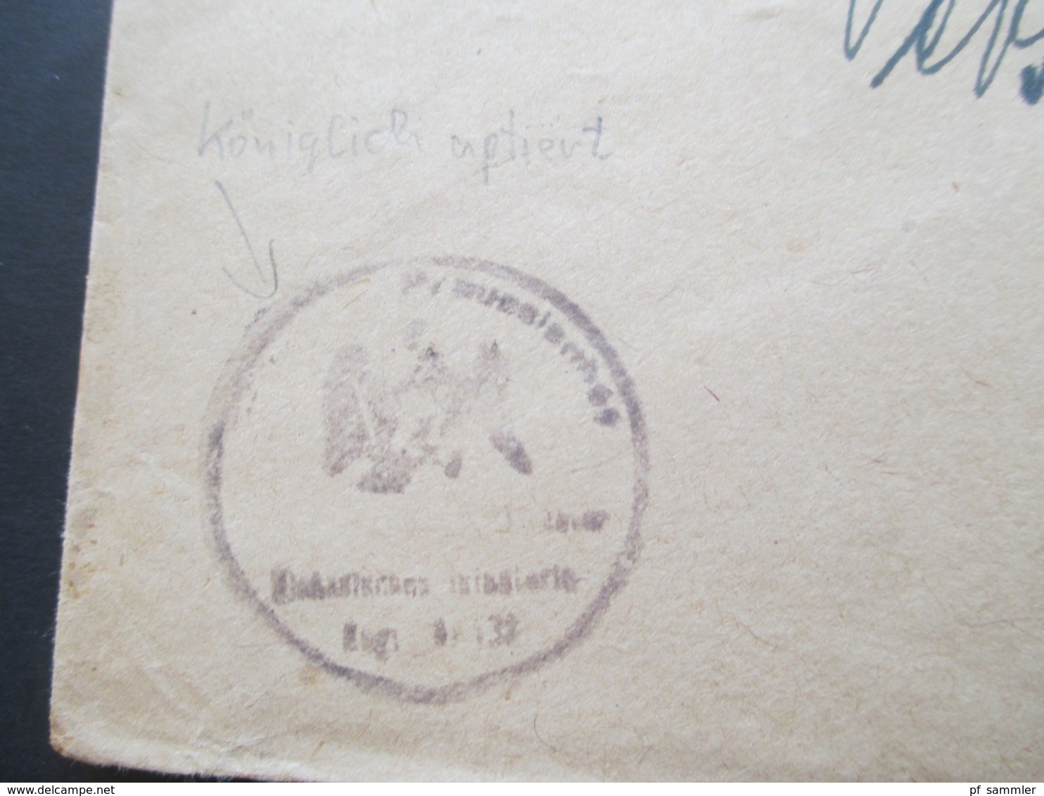 DR Dienstpost  1920 Abwicklungsbrief Stempel L3 Abwicklungsstelle Infanterie Regt. Nr. 138 Nach Königsberg Ostpreussen - Service