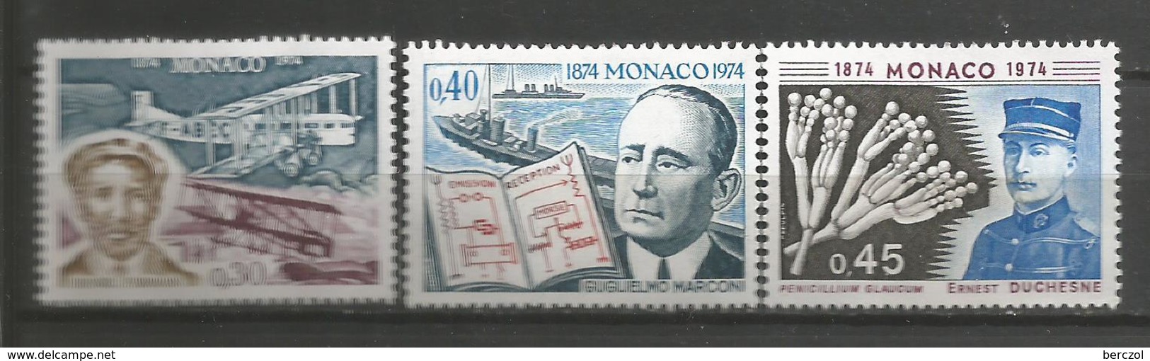 MONACO ANNEE 1974 N°959 A 961 NEUFS** MNH - Nuovi