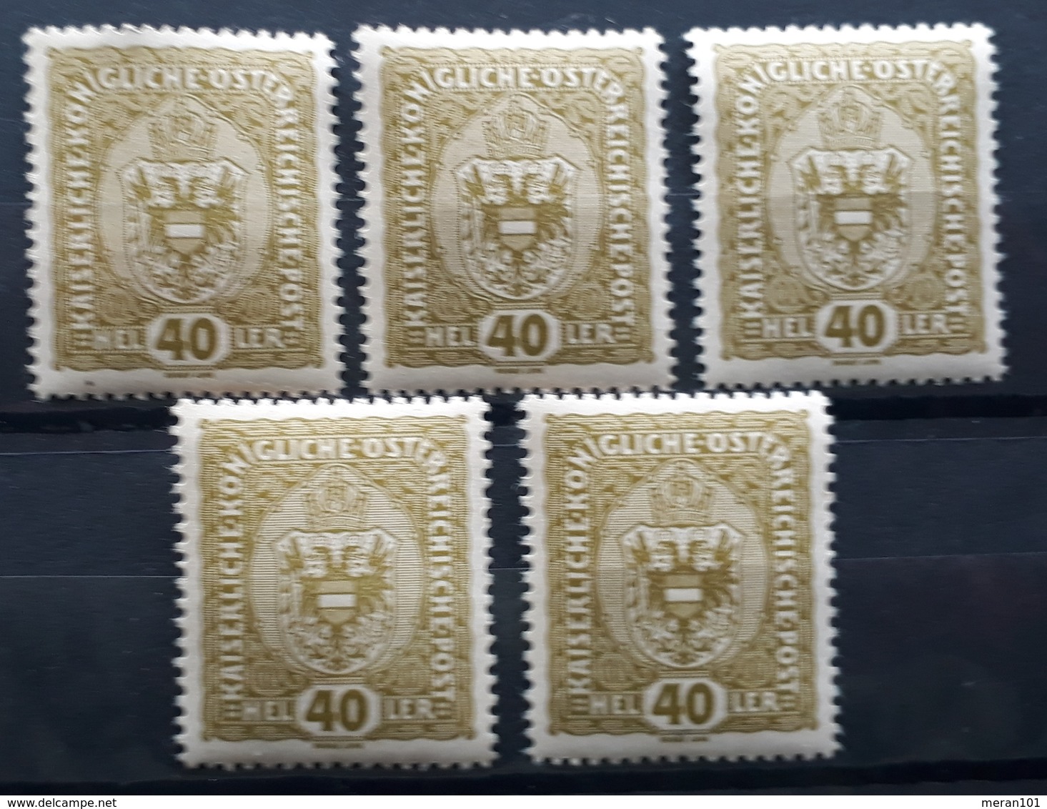 Kaiserreich 1916, Partie 5 Werte Mi 194 MNH Postfrisch - Ungebraucht