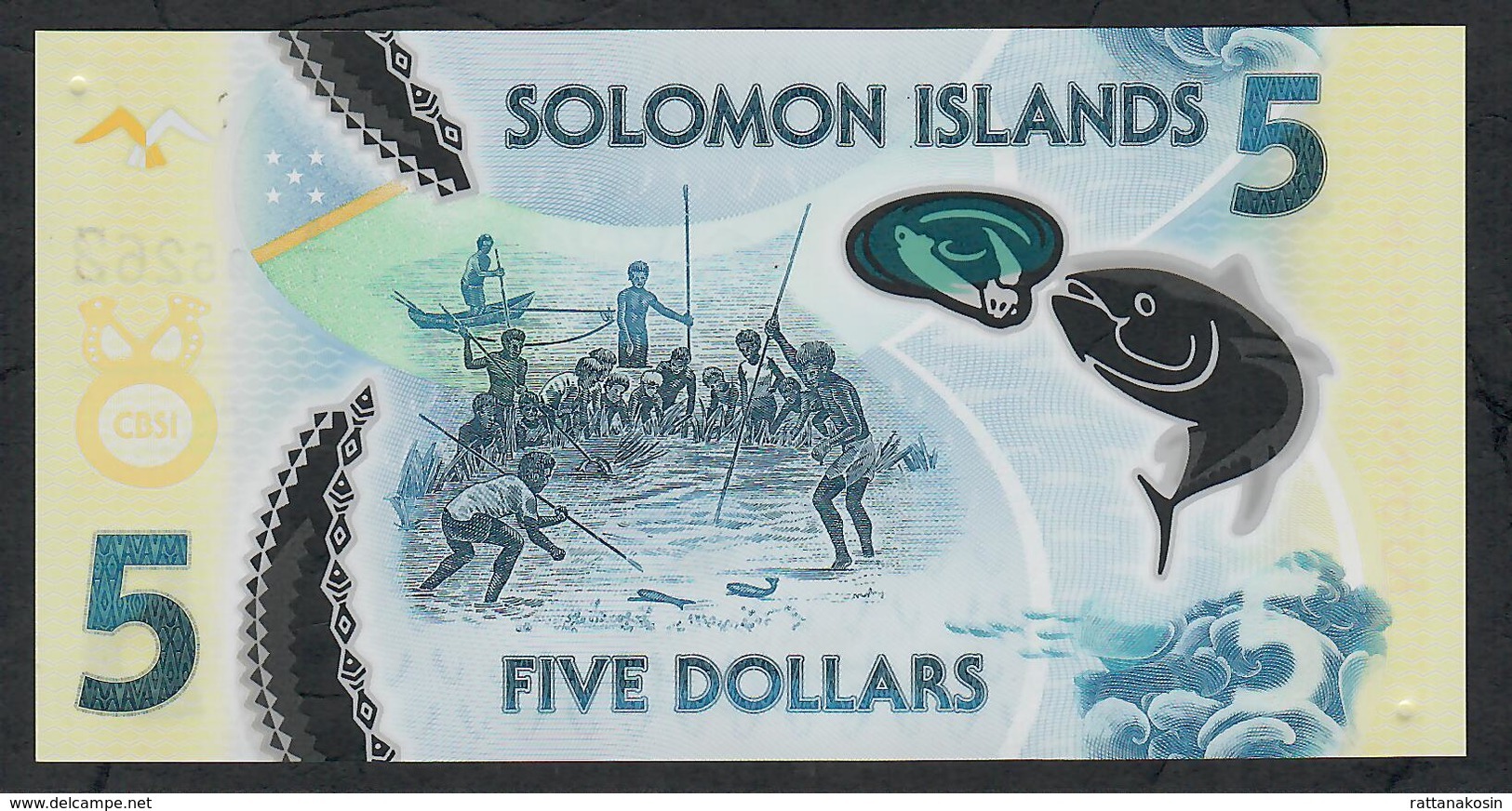 SOLOMONS ISLANDS NLP 5 DOLLARS 2019 #A/1   COMMEMORATIVE UNC. - Isola Salomon