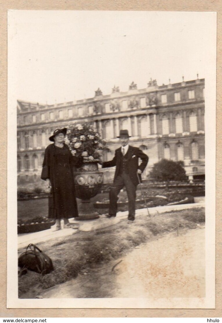 B637 Photographie Vintage Originale Versailles Expo 1937 Couple - Lieux