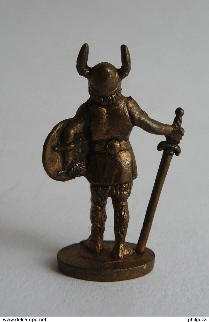 FIGURINE KINDER METAL VIKING Chef 35mm Cuivre 1986 - Figurines En Métal