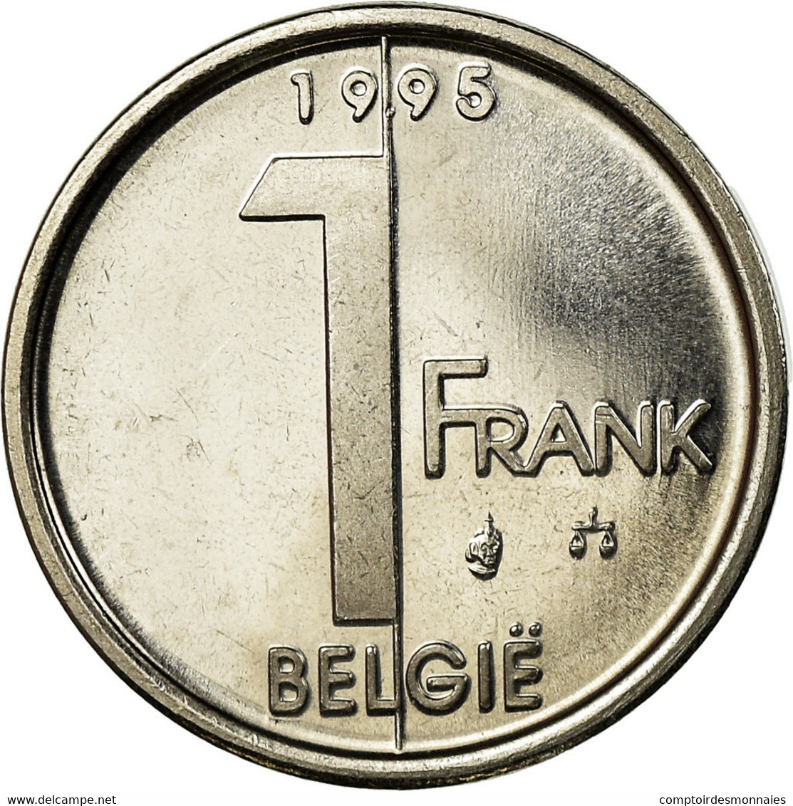 Monnaie, Belgique, Albert II, Franc, 1995, Bruxelles, FDC, Nickel Plated Iron - 1 Franc