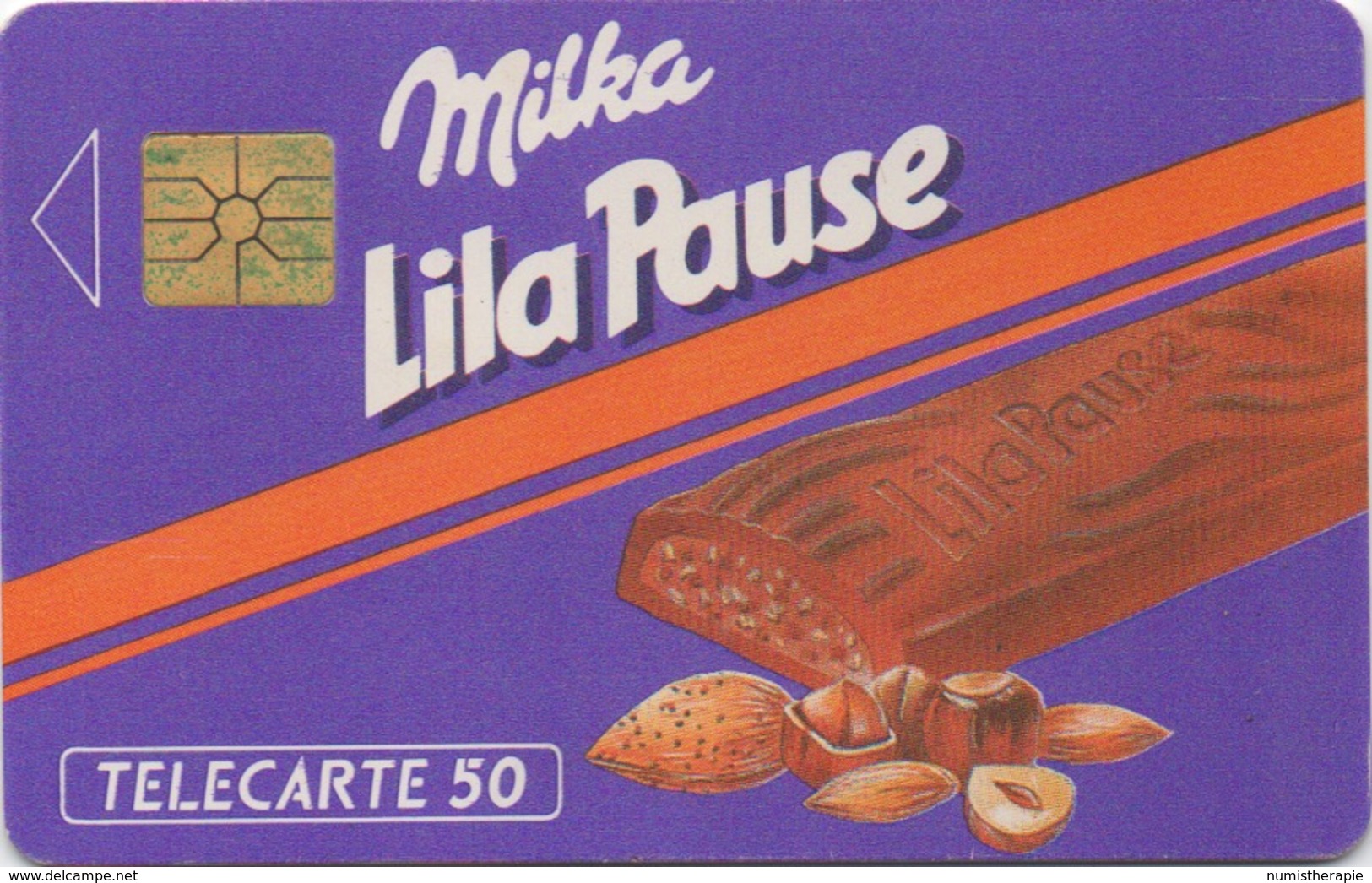 Télécarte Française : Milka Lila Pause : 10/1990 Tirage 1500000 - Food