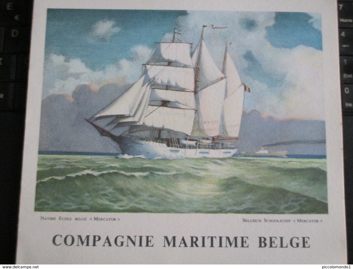 Compagnie Maritime Belge 1959 Antwerpen Kongo Charlesville Menu Gesigneerd Door Kapitein Van Damme & Officieren - Menus