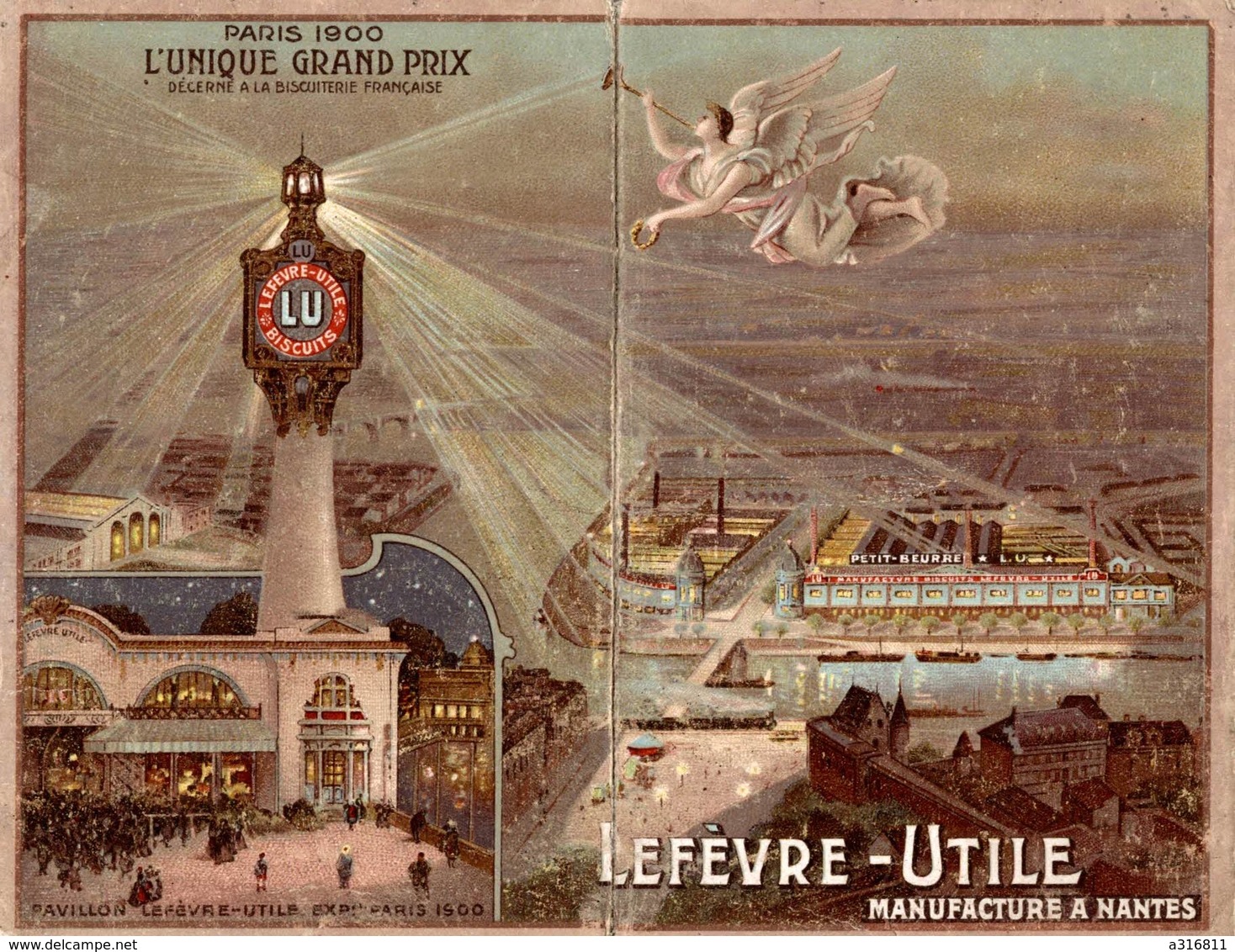 PUB LU - LEFEVRE UTILE - Calendrier , Chromo - Phare 1904 Complet 1er Semestre - Petit Format : 1901-20