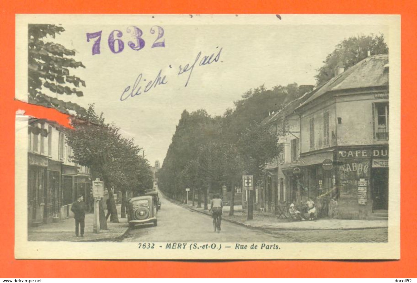 CPA 95 Méry " Rue De Paris " Voir état - Mery Sur Oise