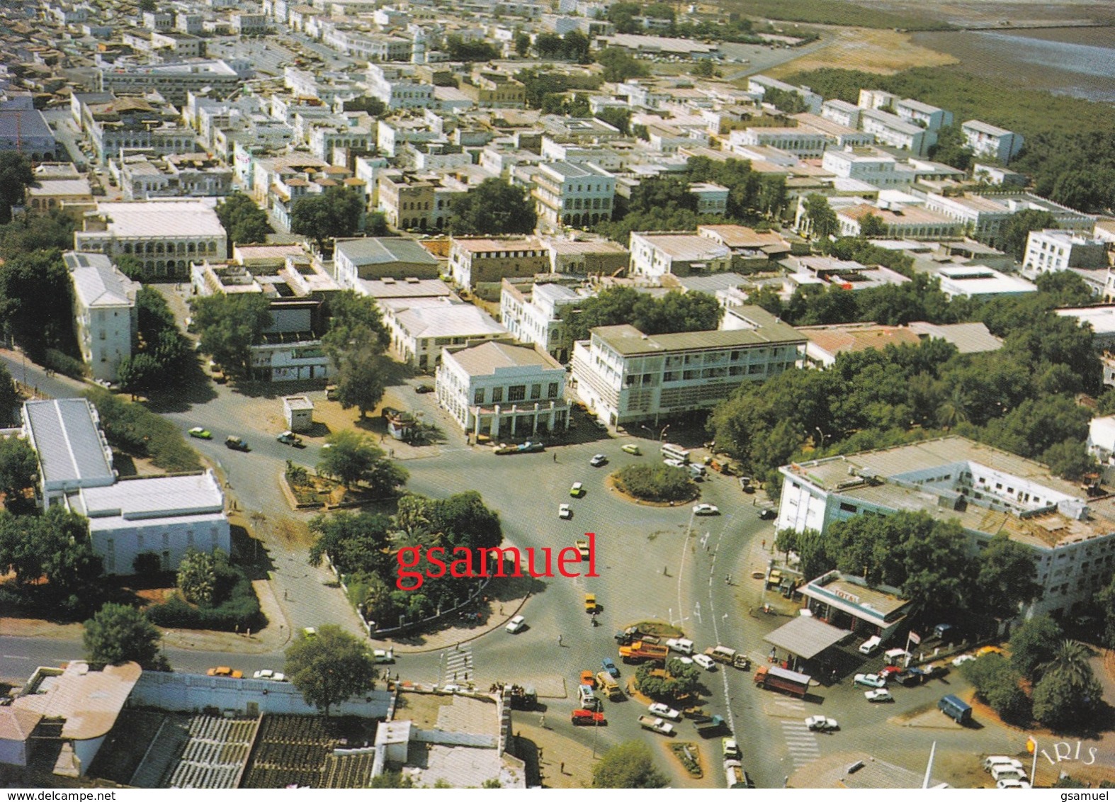 DJIBOUTI Vue Aérienne Station Essence TOTAL - Djibouti