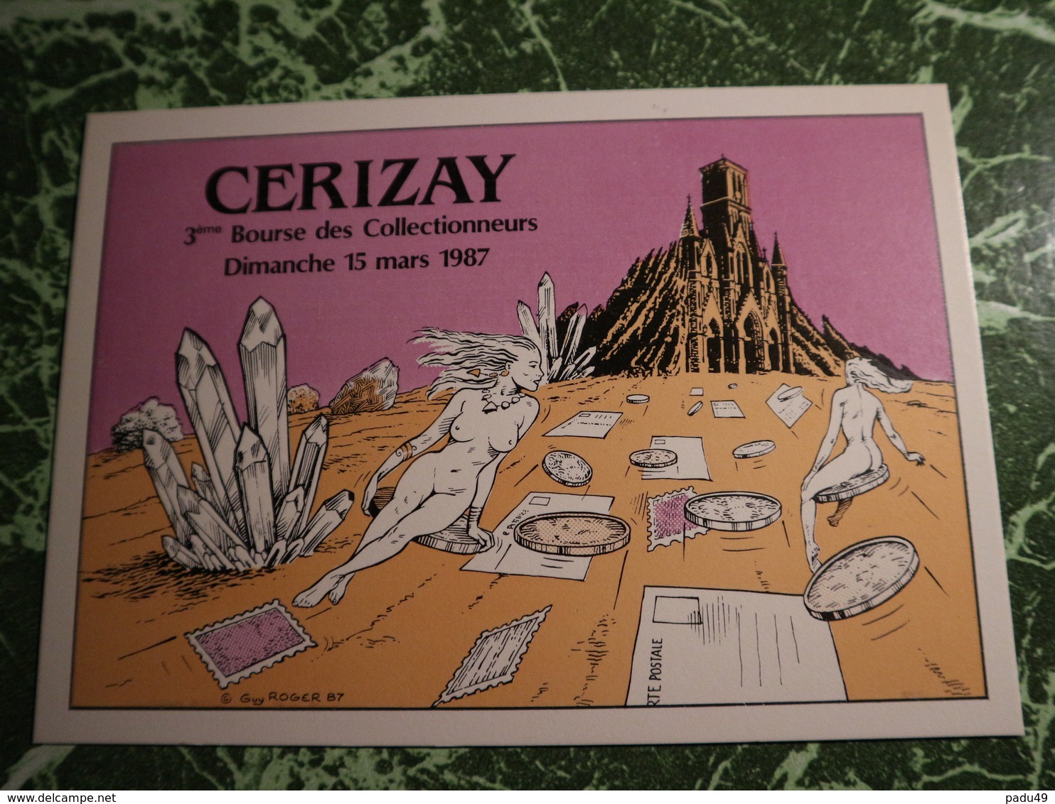 1carte Postale CERIZAY 3e Bourse Des Collectionneurs 1987 - Veyri, Bernard