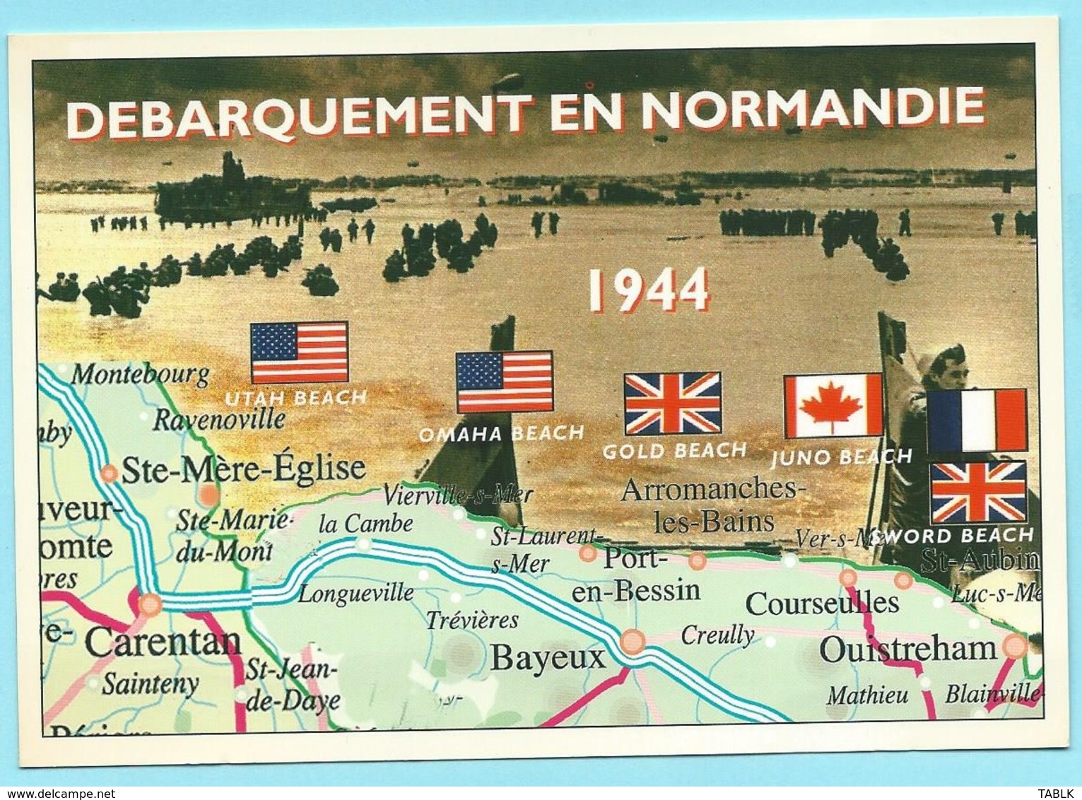 0638 - NORMANDY LANDING BEACHES 1944 - DEBARQUEMENT EN NORMANDIE 1944 - Autres & Non Classés