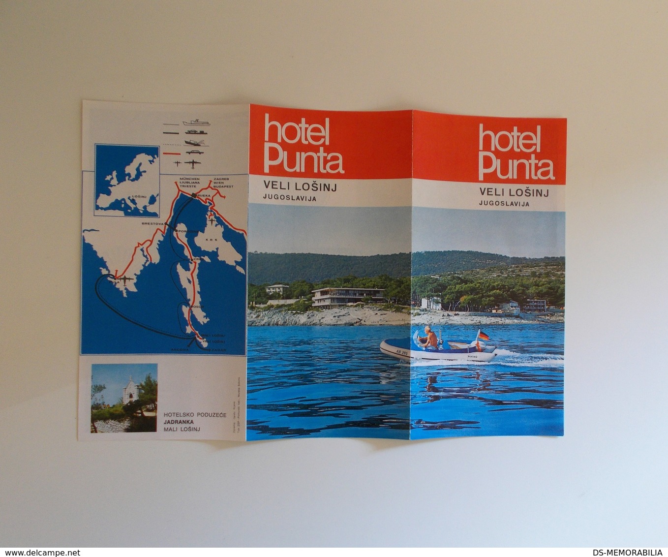 Veli Losinj Croatia Hotel Punta Old Guide Prospect Brochure Depliant - Tourism Brochures