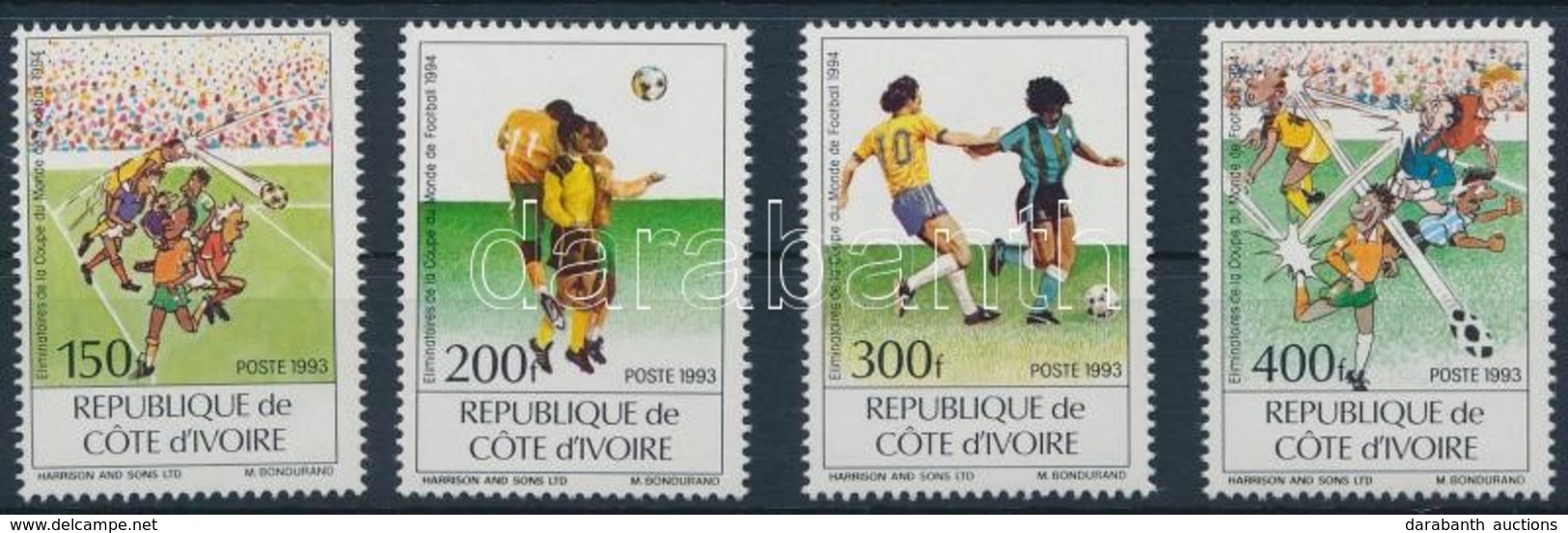 ** 1993 Labdarúgó-világkupa 1994, USA Sor,
Football World Cup 1994, USA Set
Mi 1101-1104 - Sonstige & Ohne Zuordnung