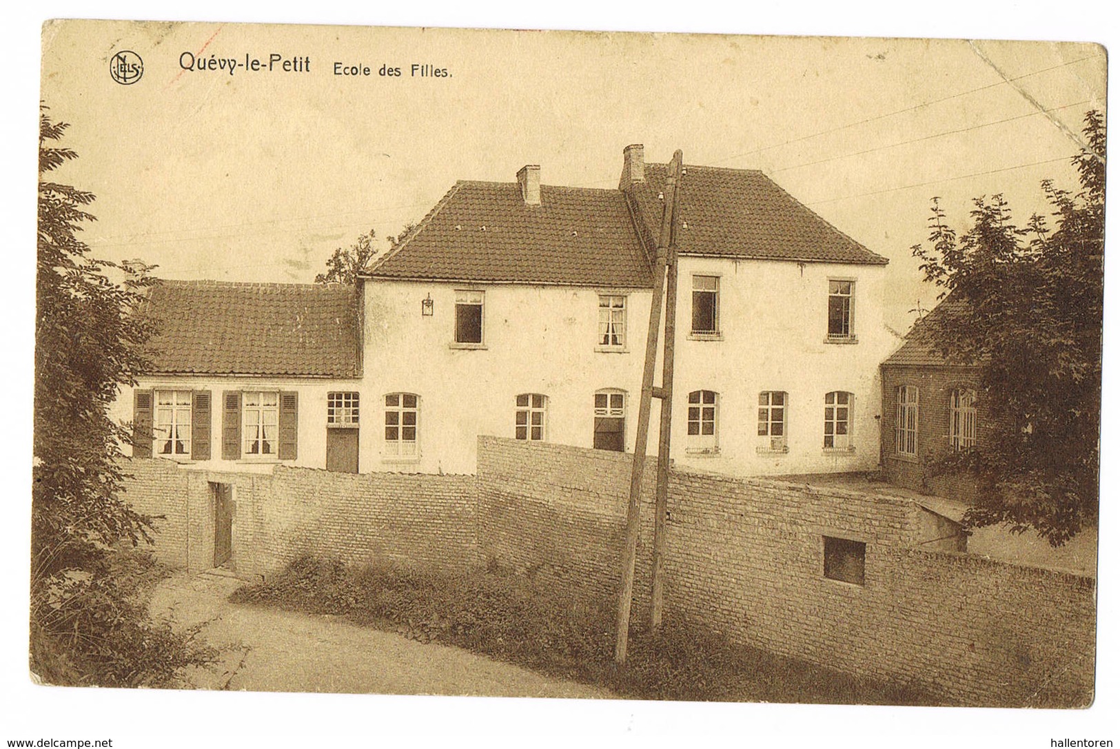 Quévi-le-Petit: Ecole Des Filles.  (2 Scans) - Quévy