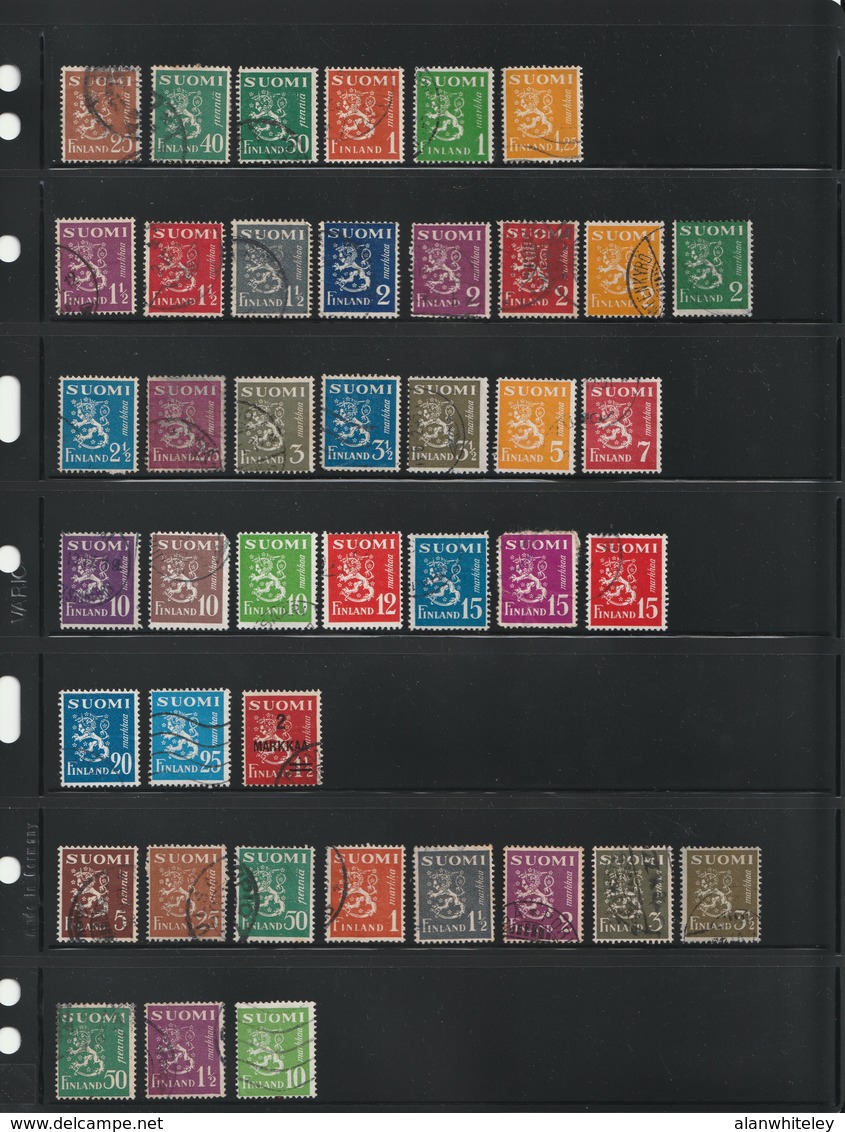 FINLAND Collection Of USED Stamps (1885-1971) - Collections