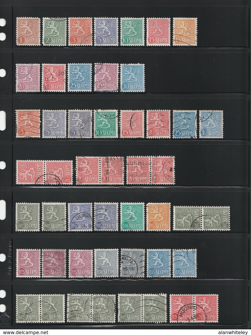 FINLAND Collection of USED Stamps (1885-1971)