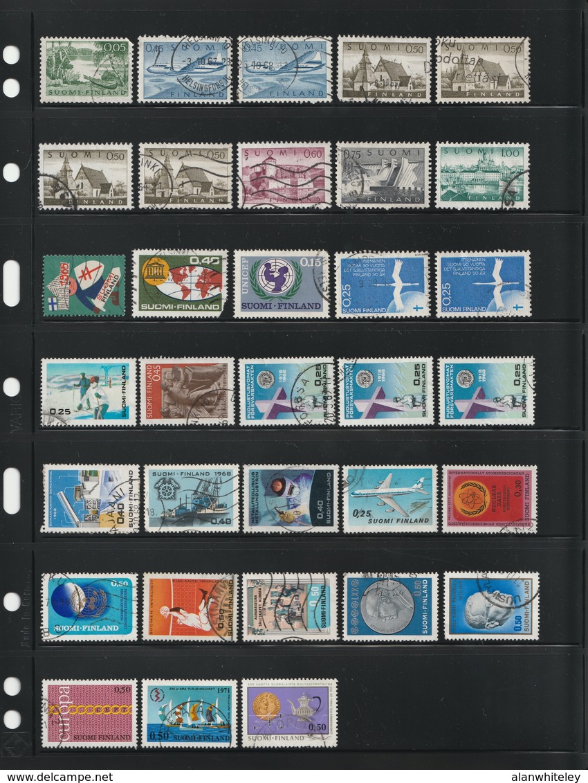 FINLAND Collection of USED Stamps (1885-1971)