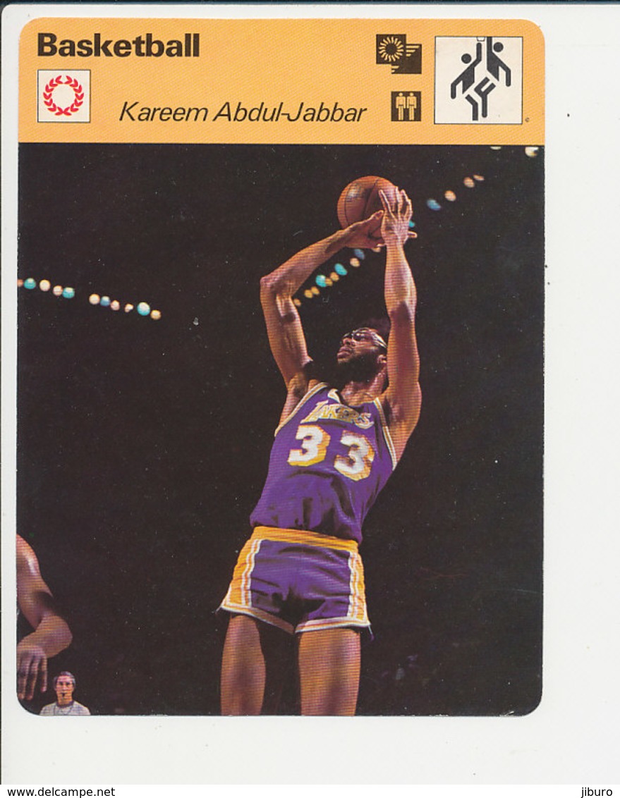 Kareem Abdul-Jabbar Lakers Los Angeles Basket Sport 1FICH-Basketball - Sport