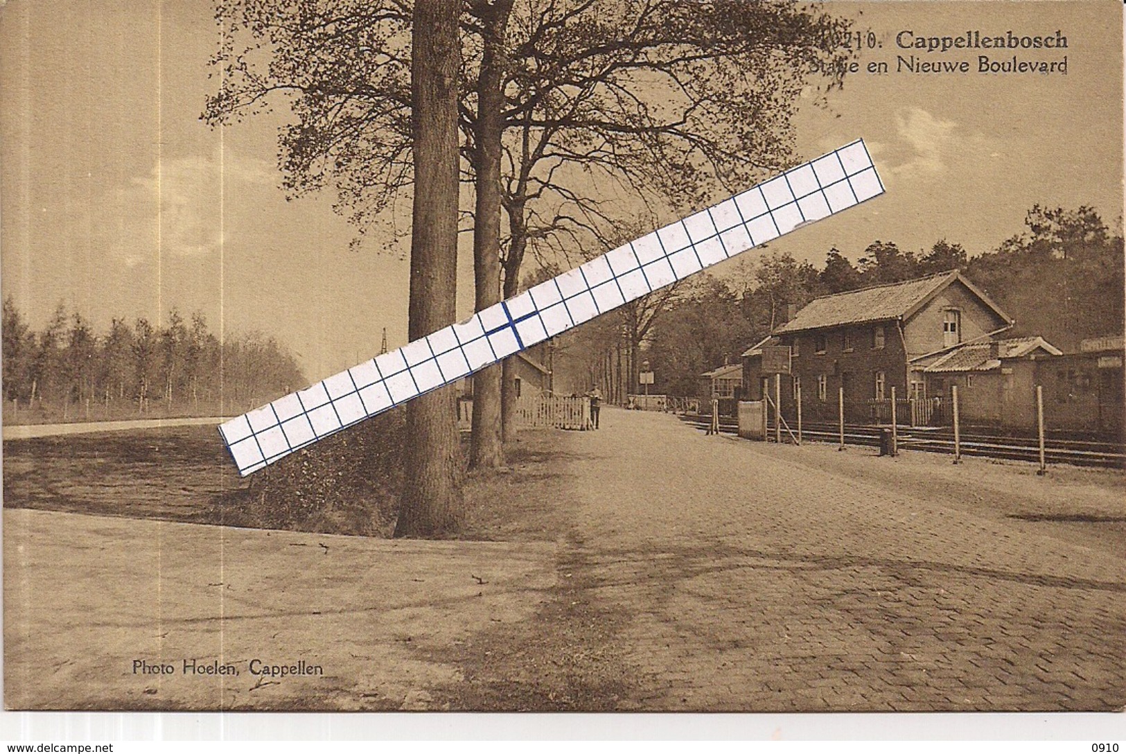 CAPPELLENBOSCH-KAPELLEN"STATIE EN NIEUWE BOULEVARD-OVERWEG-DE PRETLAAN"HOELEN 10210 UITGIFTE 1928 TYPE 9 - Kapellen