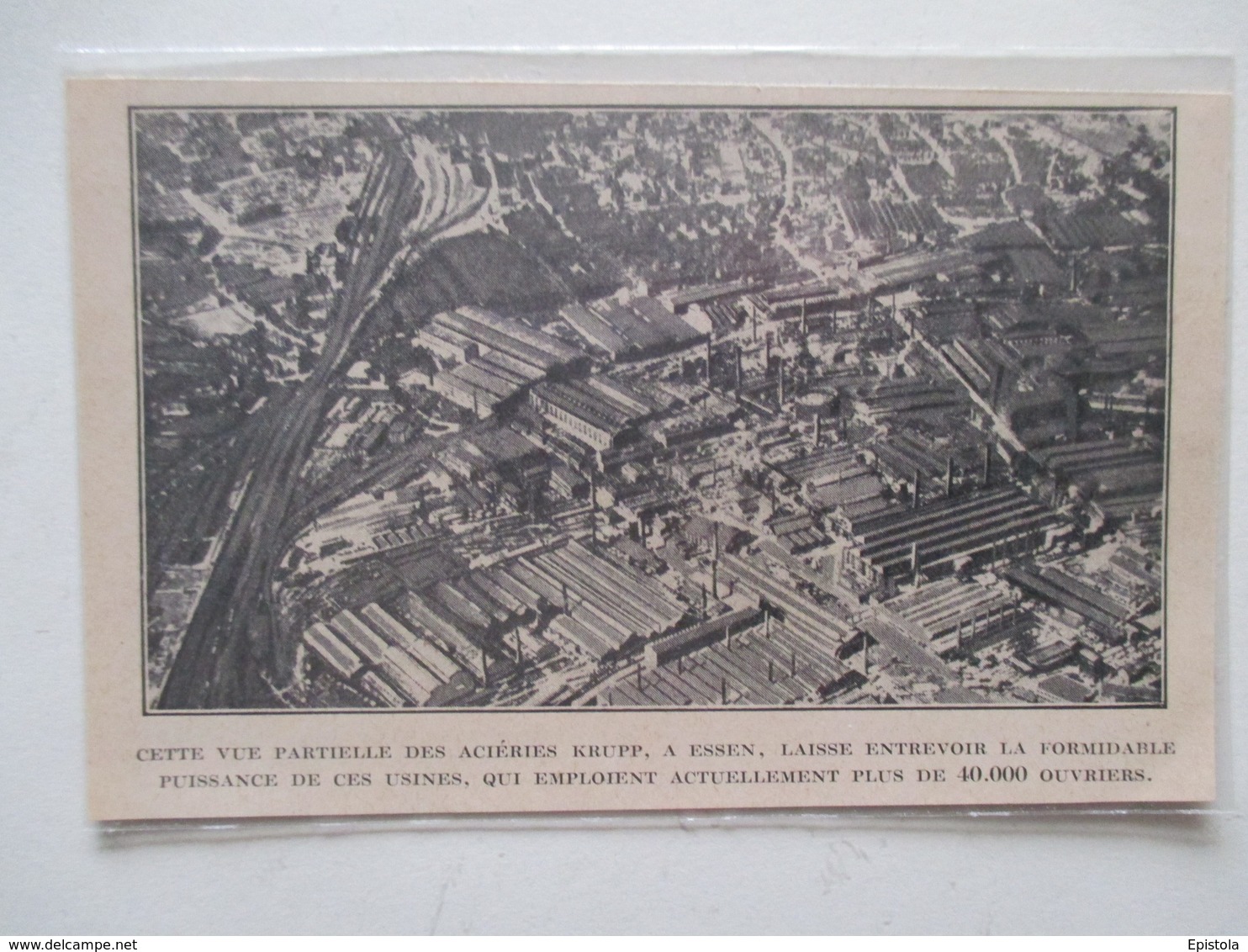 ESSEN - Acieries Allemandes KRUPP   -  Coupure De Presse De 1928 - Otros Aparatos