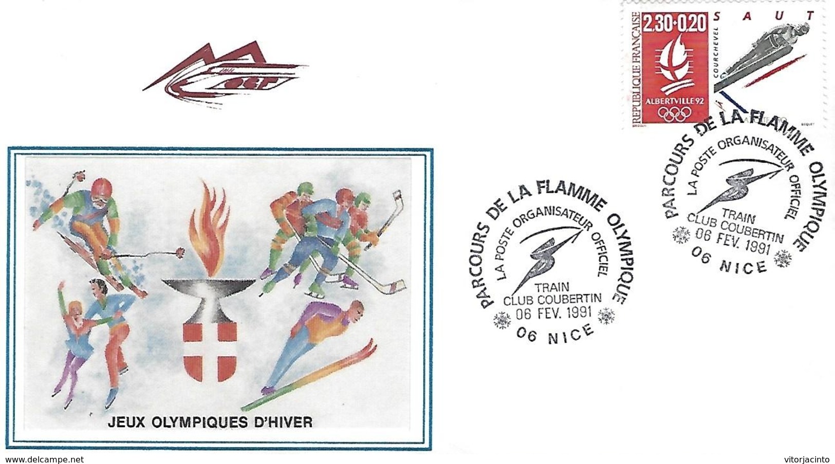 France - FDC - Albertville 1992 - Inverno1992: Albertville