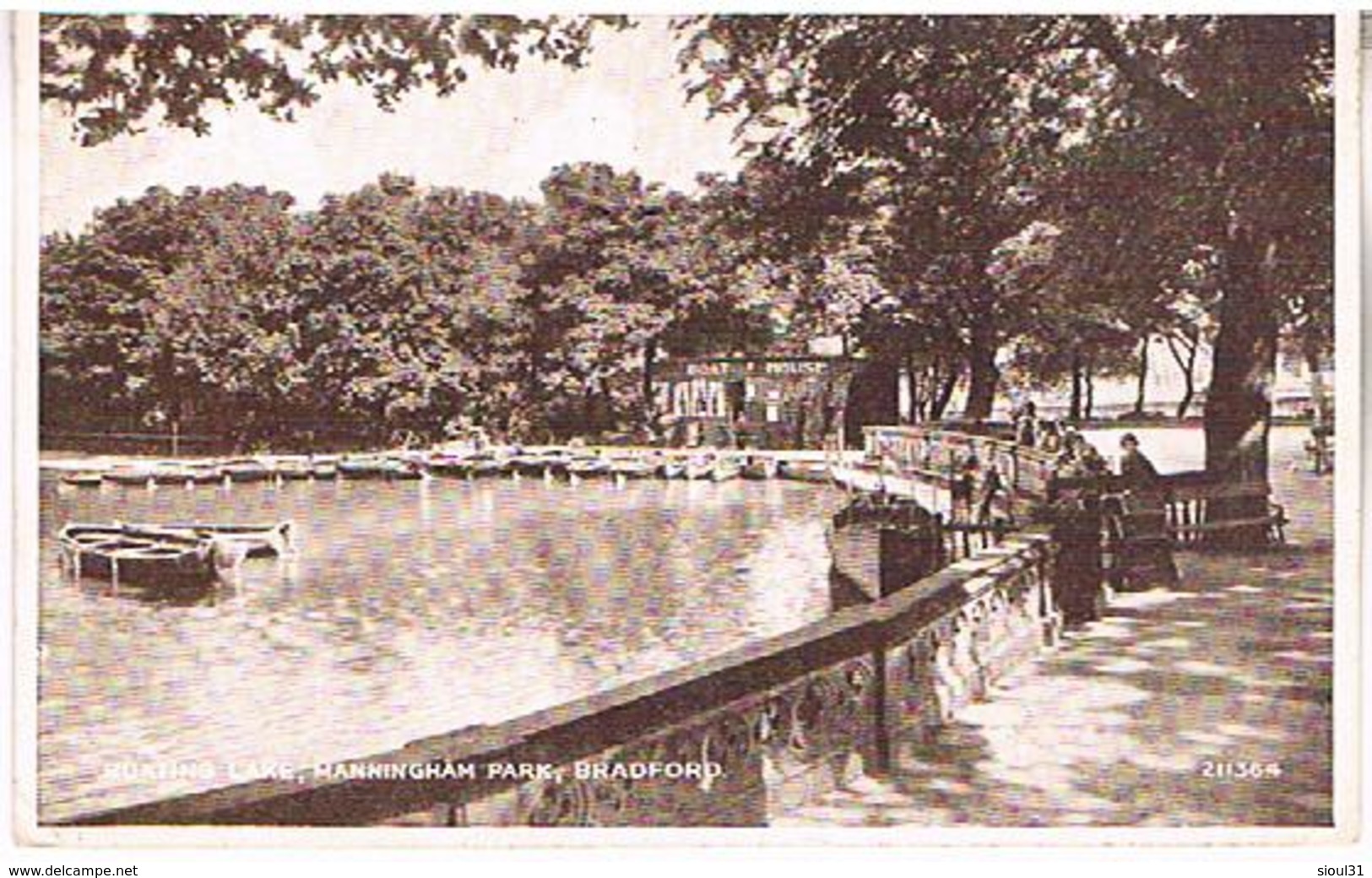 BOATING LAKE  MANNINGHAM  PARK  BRADFORD  TBE  AN233 - Bradford