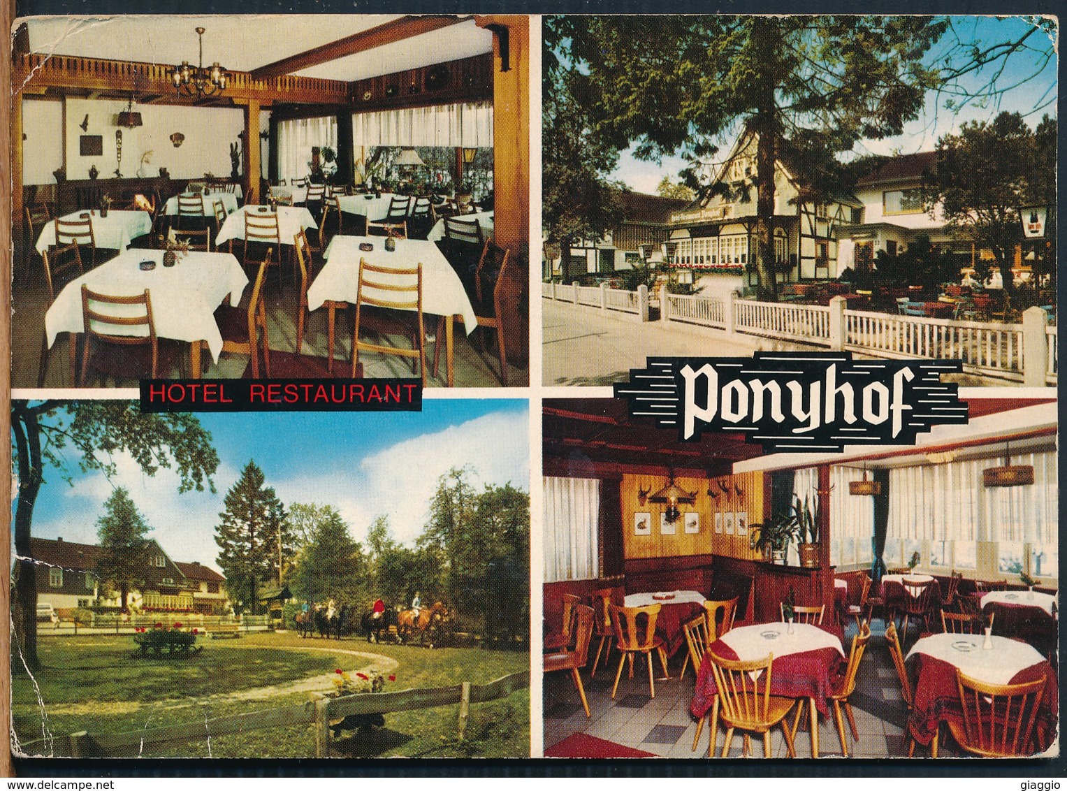 °°° 18176 - GERMANY - HUBENDER WIEHL - HOTEL RESTAURANT PONYHOF - 1973 With Stamps °°° - Wiehl