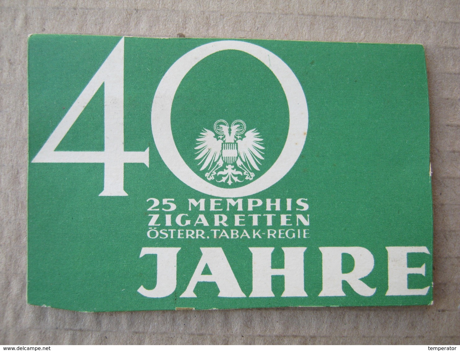 Galtür Gegen Die Ballunspitze / Picture, Clip From A Cigarette Box ( 25 MEMPHIS Zigaretten Österr. - Tabak Regie ) - Autres & Non Classés