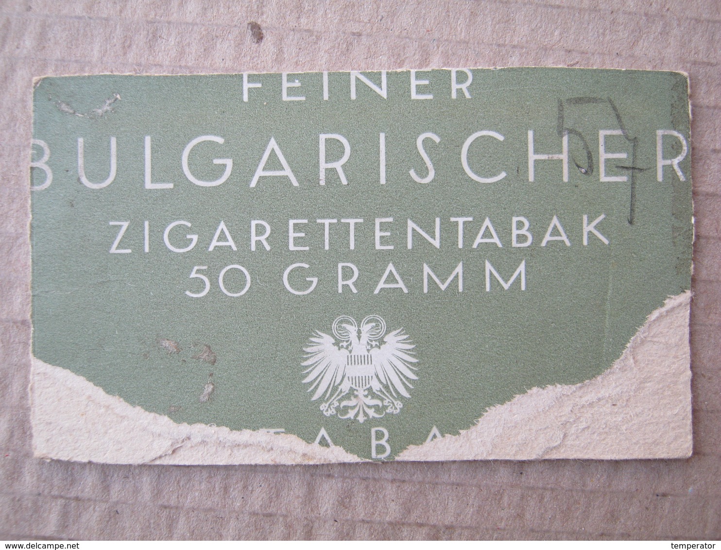 Kaprun Mit Kitzsteinhorn / Picture, Clip From A Cigarette Box ( FEINER BULGARISCHER ZIGARETTENTABAK 50 GRAMM ) - Autres & Non Classés