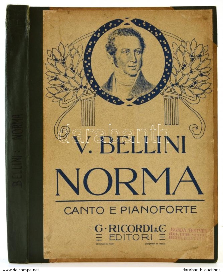 Vincenzo Bellini: Norma. Tragedia Lirica In Due Atti Di Felice Romani. Musica Di - -. Opera Completa. Milano, én.,G. Ric - Andere & Zonder Classificatie