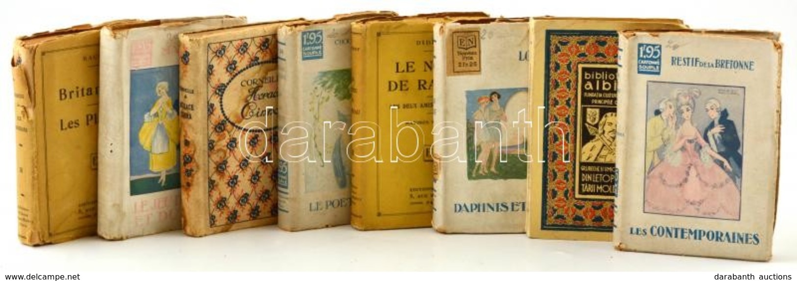8 Db Minikönyv - Biblioteca Albina; Mémories Du Poéta Libertin; Britannicus - Les Plaideurs, Stb. - Sin Clasificación