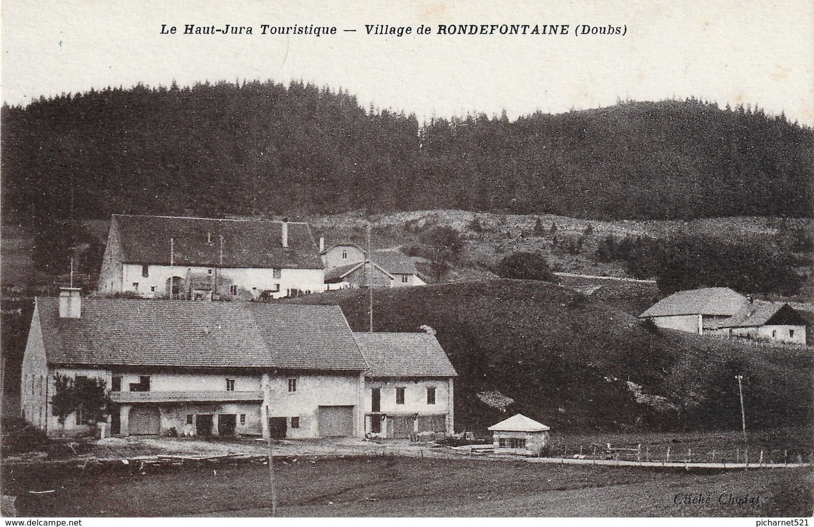 RONDEFONTAINE (Doubs) - Vue Du Village (34 Hab.). Cliché Chodal. Ecrite Des PONTETS.le 22-11-1936..Bon état. - Other & Unclassified