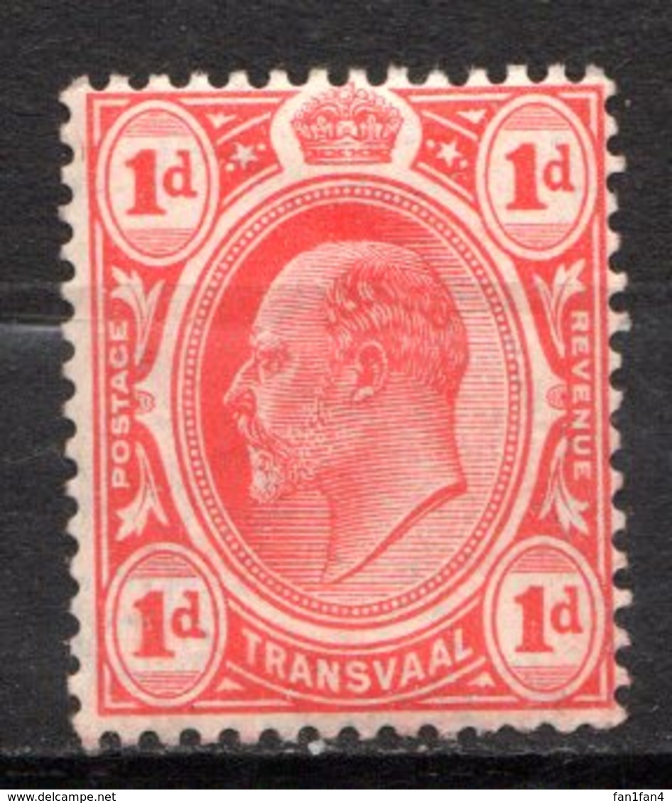 TRANSVAAL - (Administration Britannique) - 1906-09 - N° 178 - 1 P. Rouge - (Edouard VII) - Transvaal (1870-1909)