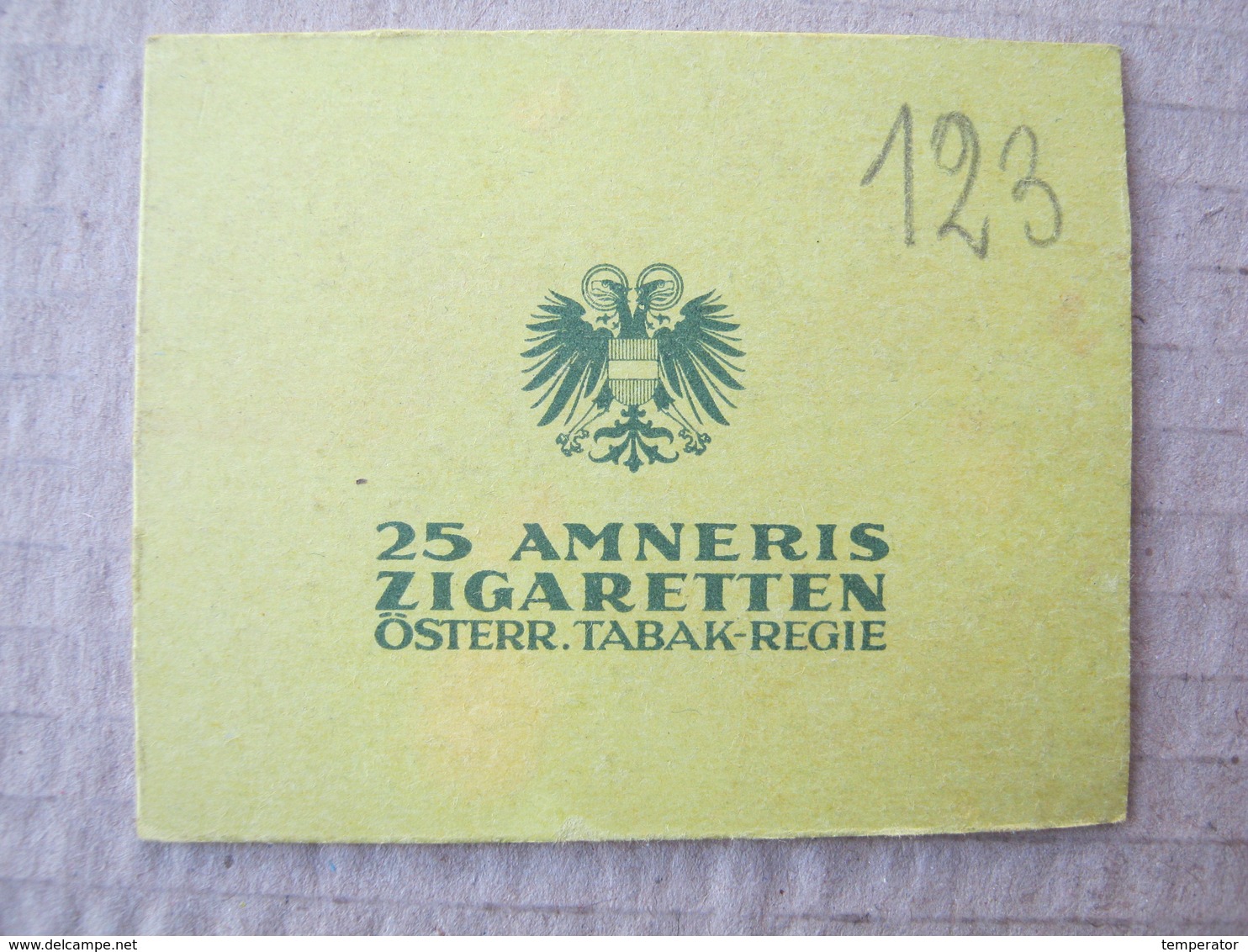 Austria / HINTERTUX IM WINTER / Picture, Clip From A Cigarette Box ( 25 AMNERIS Zigaretten Österr. - Tabak Regie ) - Autres & Non Classés