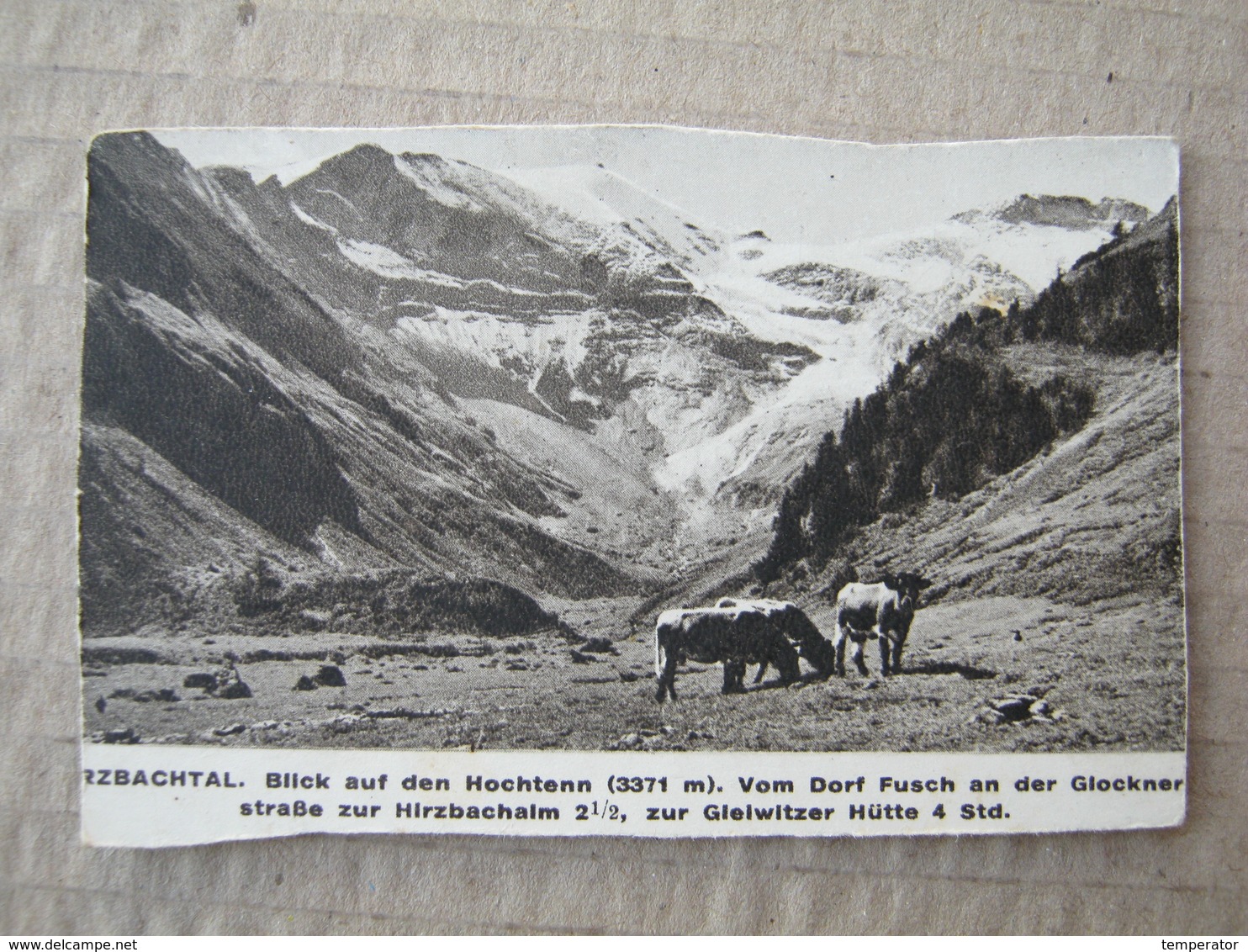 Austria / Blick Auf Den Hochtenn / Picture, Clip From A Cigarette Box ( 25 MEMPHIS Zigaretten Österr. - Tabak Regie ) - Autres & Non Classés