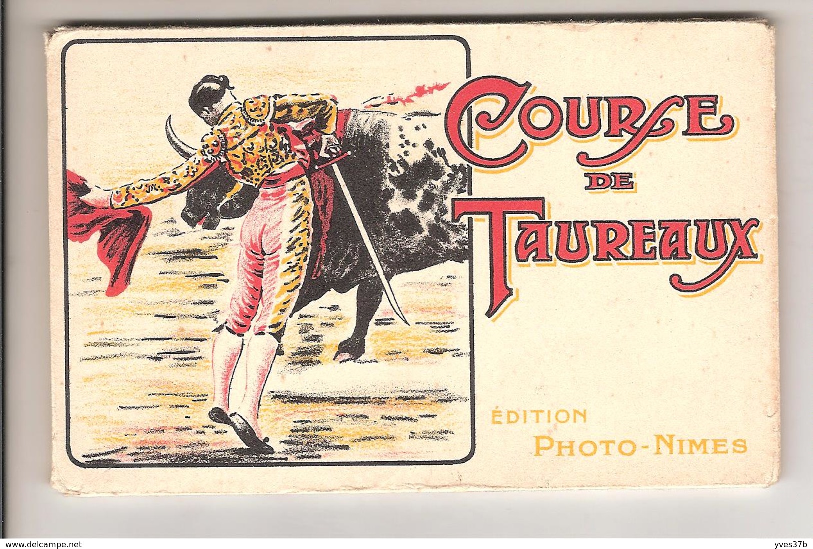 COURSE DE TAUREAUX - Pochette De 10 Cartes Postales - Corrida