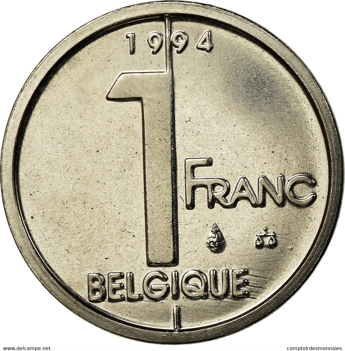 Monnaie, Belgique, Albert II, Franc, 1994, Bruxelles, FDC, Nickel Plated Iron - 1 Franc