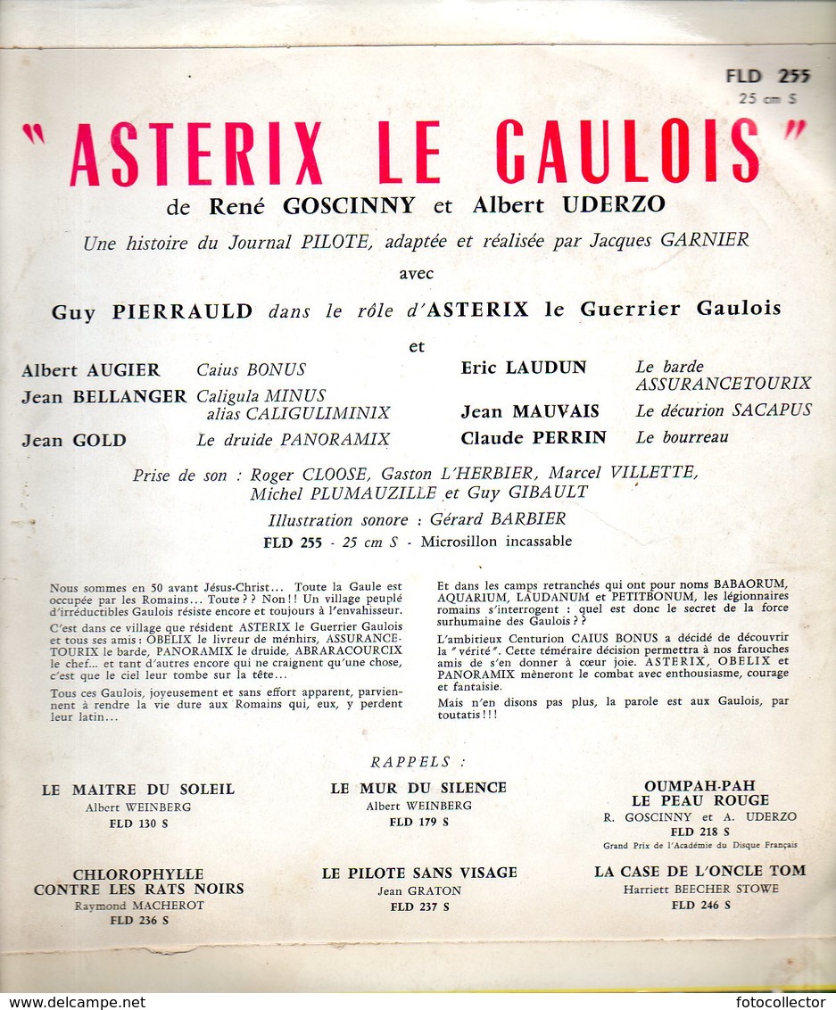 33T Astérix Le Gaulois De Goscinny Et Uderzo Une Histoire Du Journal Pilote. - Children
