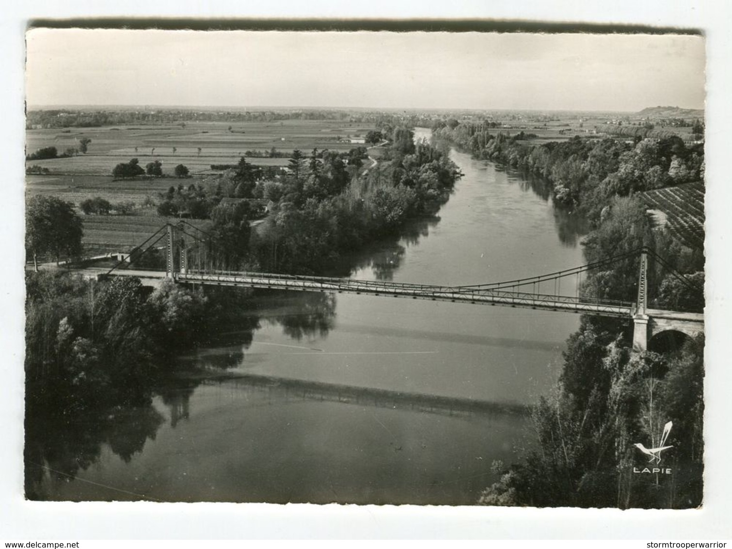 Cpsm - En Avion Au Dessus De VILLEBRUMIER Pont Sur Le Tarn - LAPIE - Villebrumier